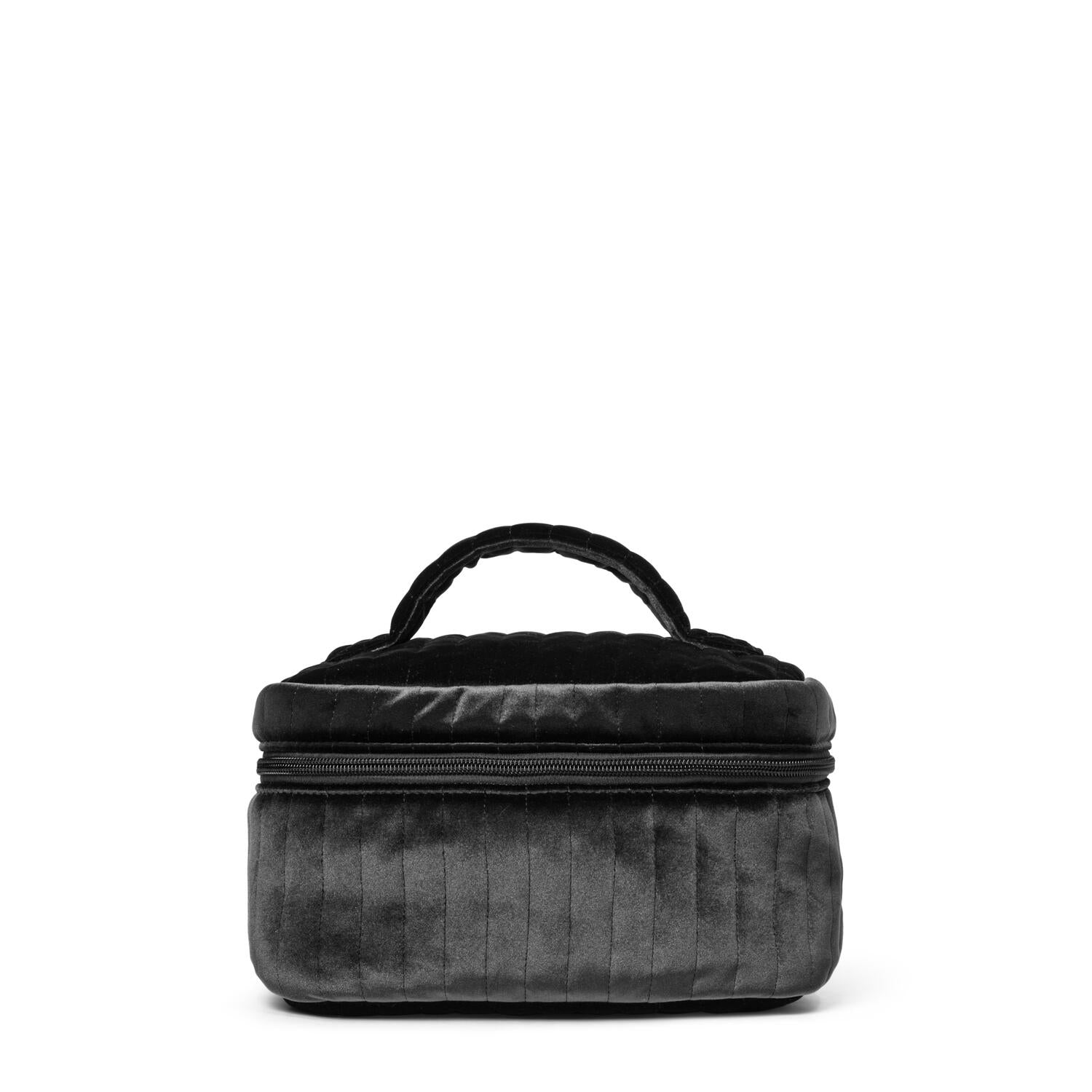 Velour kosmetiktaske – Obsidian